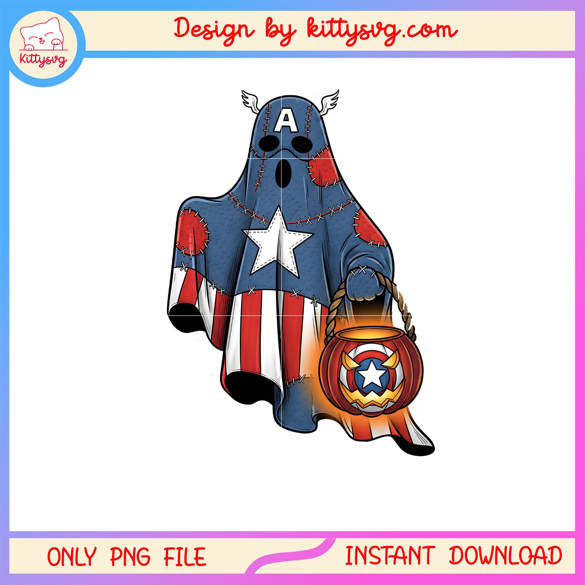 sheet ghost captain america png, halloween captain america png